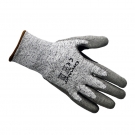 恒輝QPE352虎口加強PU涂層5級防割手套