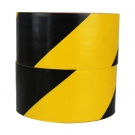 PVC警示膠帶黑黃消防警戒隔離地板膠帶