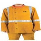 友盟AP-2160金黃色側開胸全皮焊工服 友盟AP-2160金黃色側開胸全皮焊工服