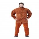 友盟AP-3080咖啡色牛二層皮阻燃焊工服 友盟AP-3080咖啡色牛二層皮阻燃焊工服