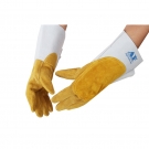 友盟AP-1104耐磨防火鹿二層皮電焊手套