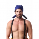 友盟AP-6610藍色阻燃布焊帽 友盟AP-6610藍色阻燃布焊帽