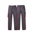 友盟AP-9702灰紅配色阻燃工作服褲子