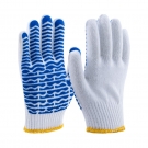 護(hù)享Hu-C105D滌棉紗線(xiàn)PVC點(diǎn)塑勞保手套