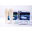 科美一次性使用滅菌橡膠外科手套有粉麻面