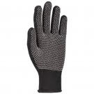 好員工D1303黑色滌綸點塑手套