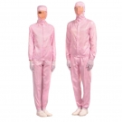 嘉柏利通F-1313粉色拉鏈?zhǔn)椒煮w潔凈服