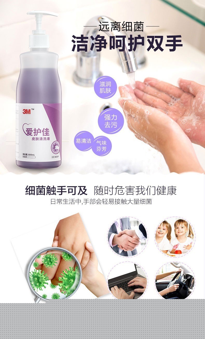 3M愛護佳9230P皮膚清洗液圖片1