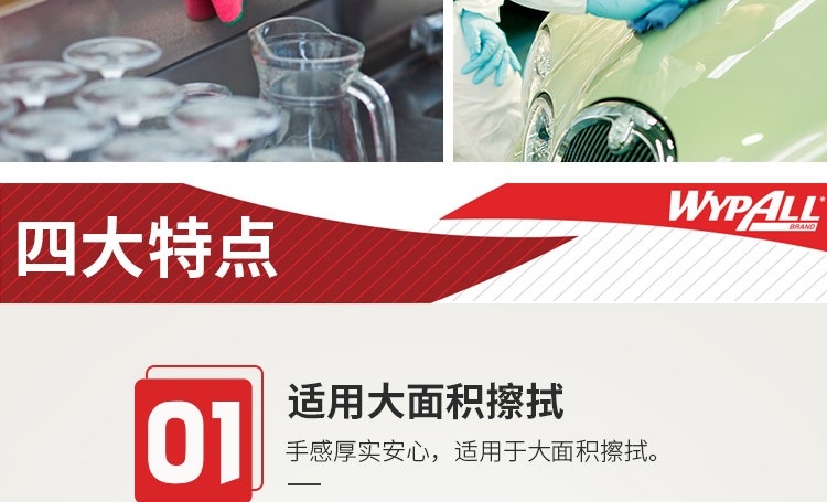 金佰利83610WypAll勁拭超細纖維擦拭布(黃色)圖片5