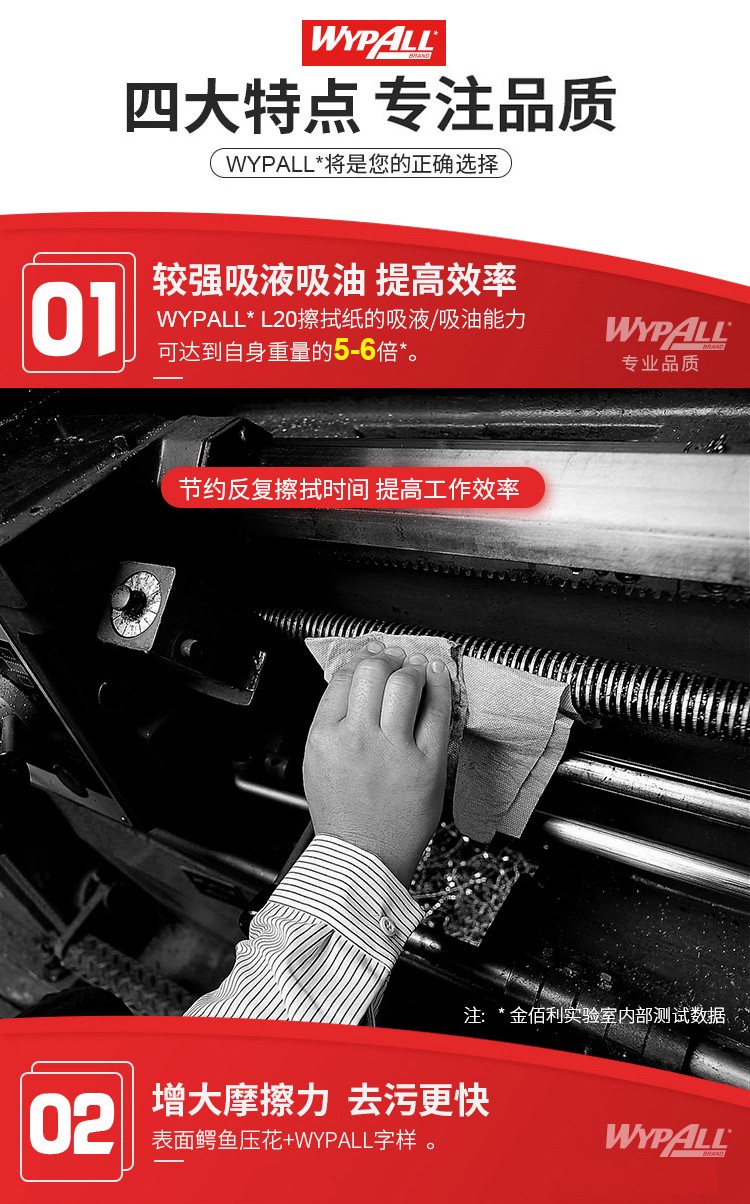 金佰利82020L20工業擦拭紙圖片3