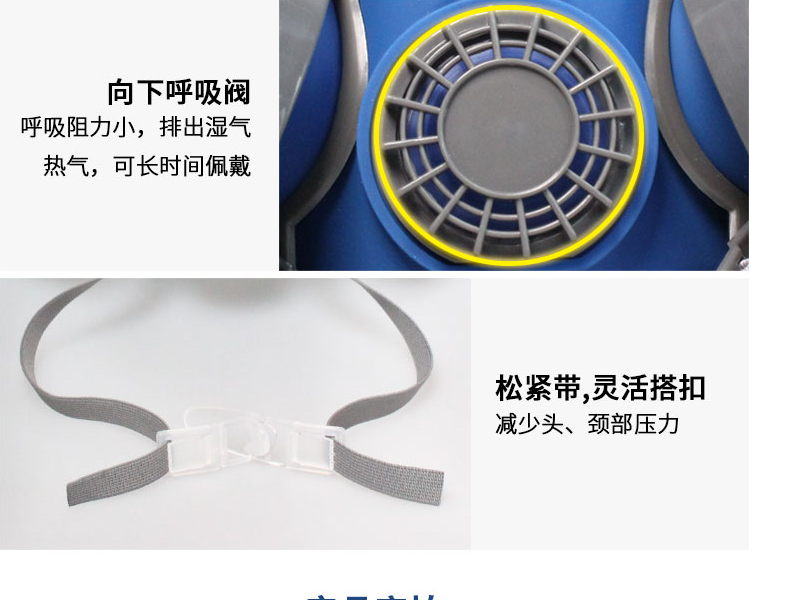 思創ST-M60G-1B硅膠半面罩防毒面具圖片14
