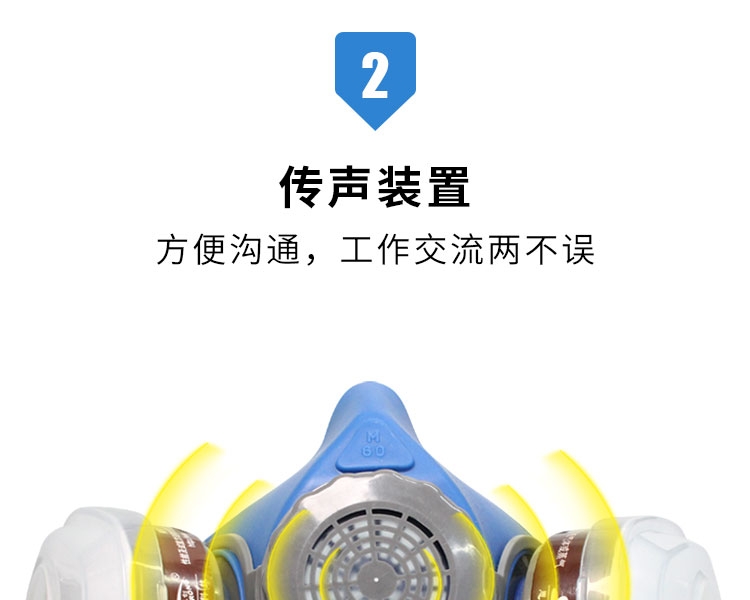 思創ST-M60G-3硅膠半面罩防毒面具圖片7