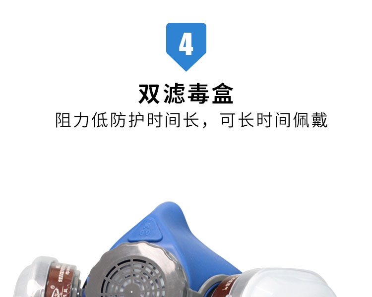 思創ST-M60G-3硅膠半面罩防毒面具圖片11