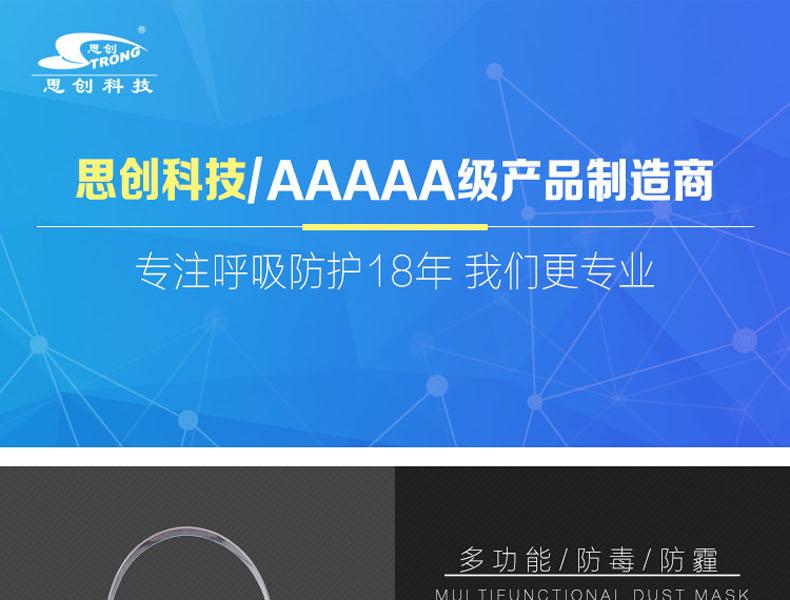 思創(chuàng)ST-FDT透明橡膠半面罩防毒面具圖片1