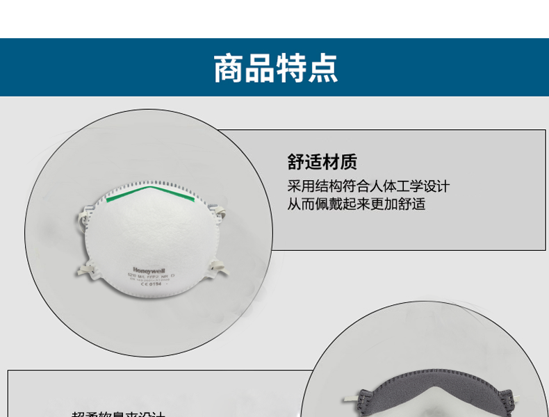 霍尼韋爾1005584 5210FFP2防塵口罩圖片3