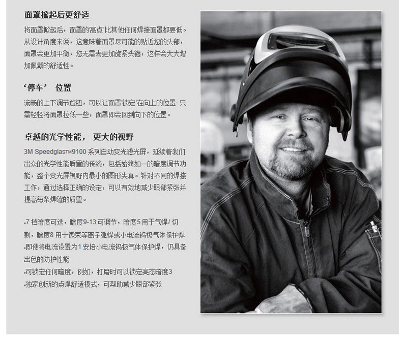 3M541805 9100V FX自動變光焊接面罩圖片5