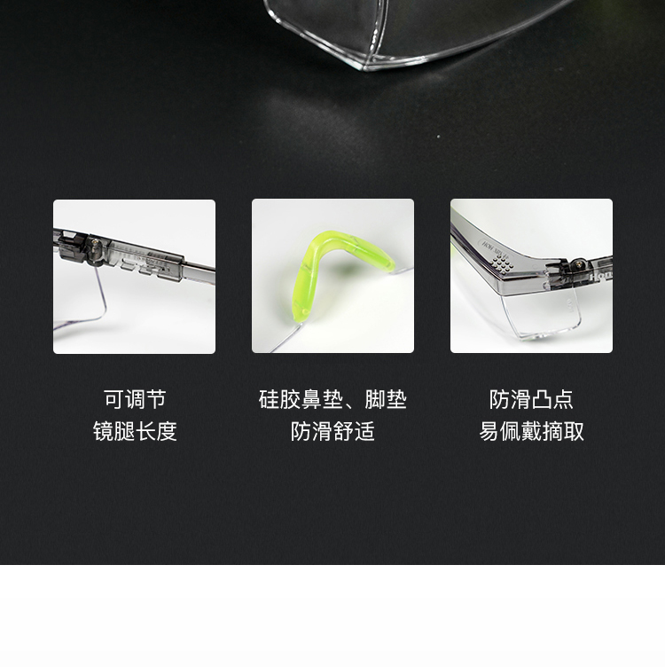Honeywell霍尼韋爾100510S200A plus透明鏡片灰色鏡框防刮擦防護(hù)眼鏡圖13