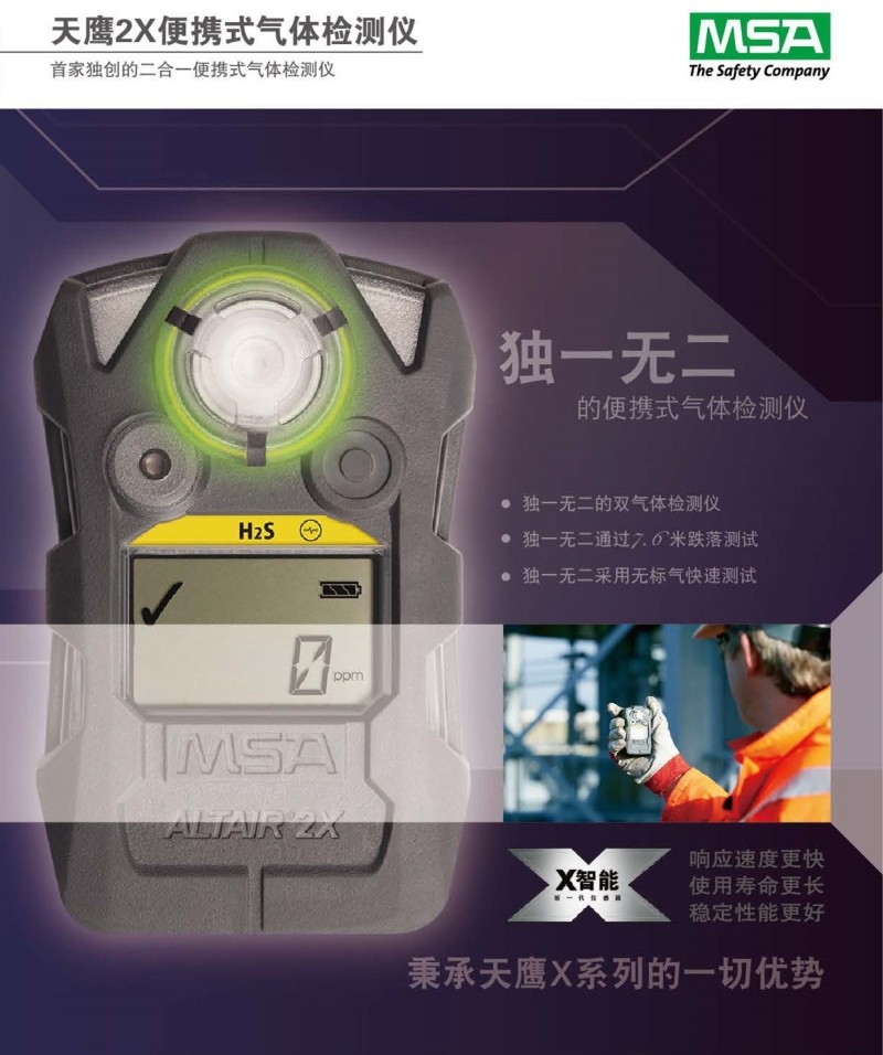 梅思安10161488(進口版)天鷹2X單氣體檢測儀圖1