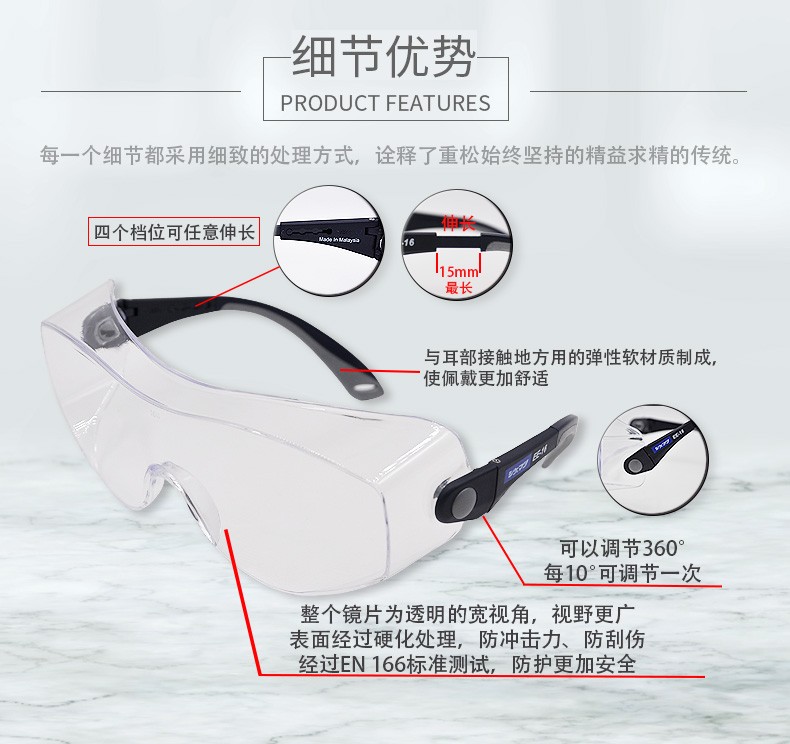 重松EE-16護(hù)目鏡圖3