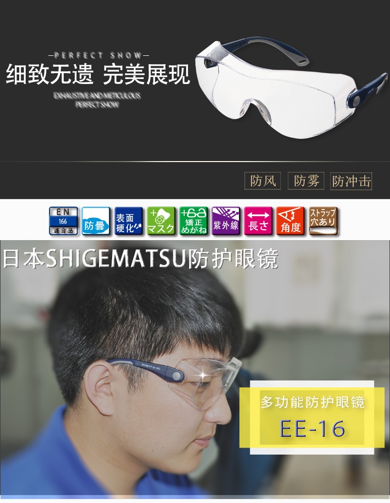 重松EE-16護(hù)目鏡圖1