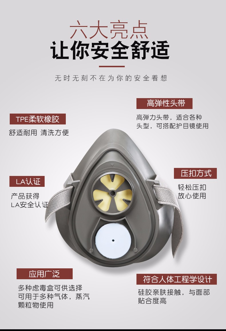 普達FD-411防毒半面罩圖1