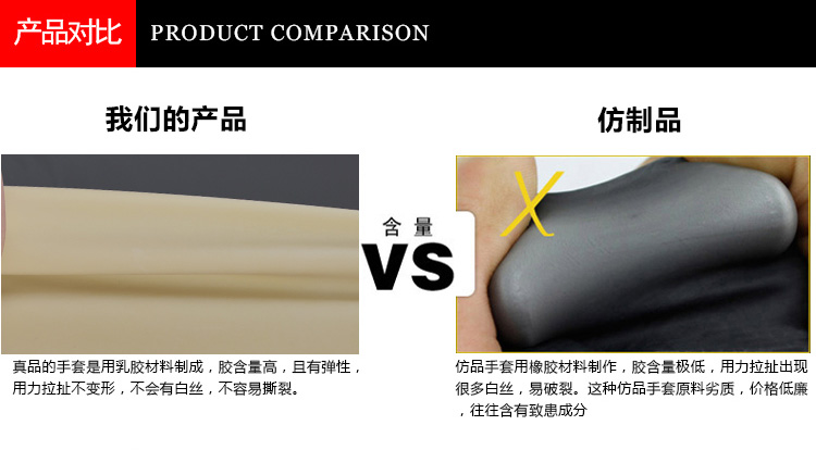 威蝶45B白色加厚乳膠手套圖13