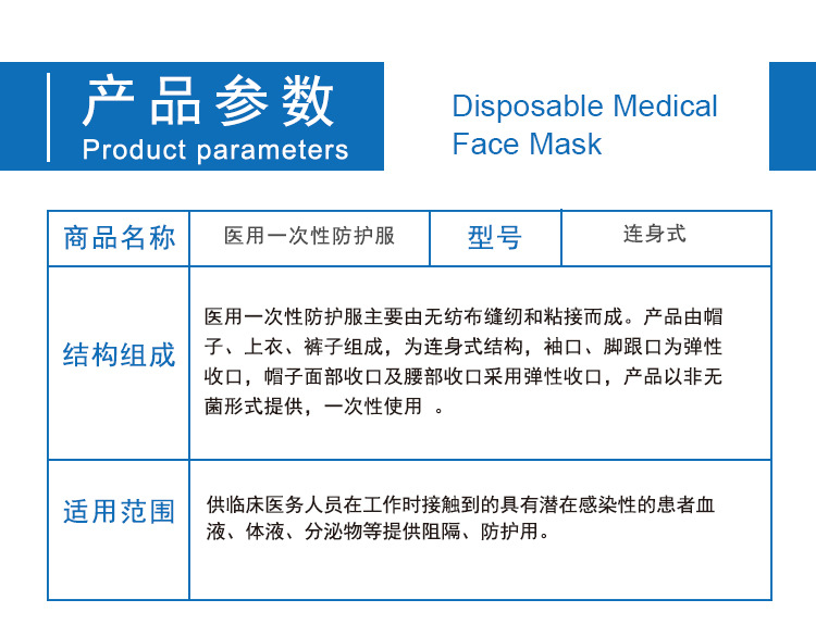 海迪科醫用一次性防護服圖片1