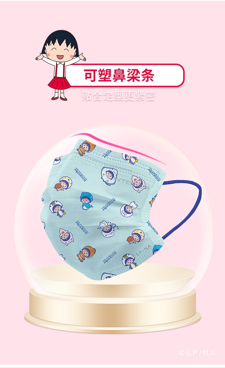 英科MY506-E20I小丸子人臉款一次性口罩圖片6