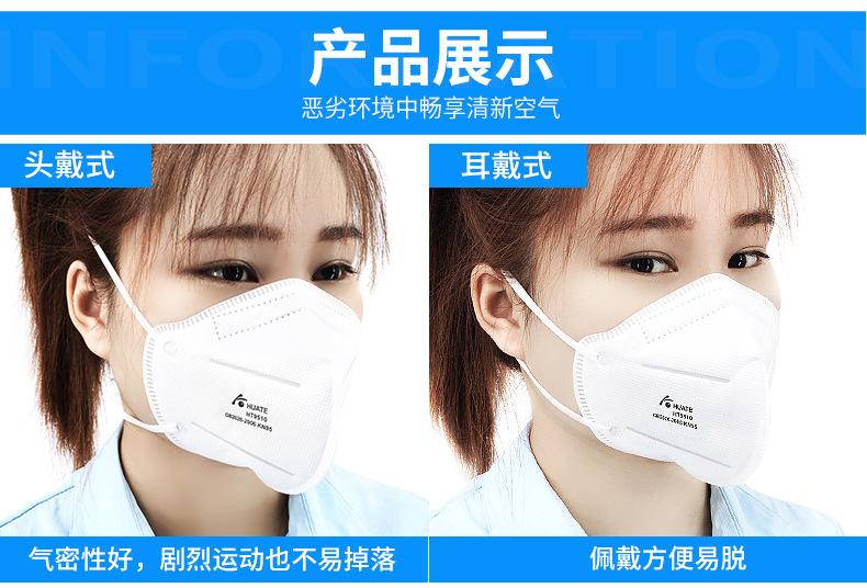 華特白色3D立體防塵口罩圖片8
