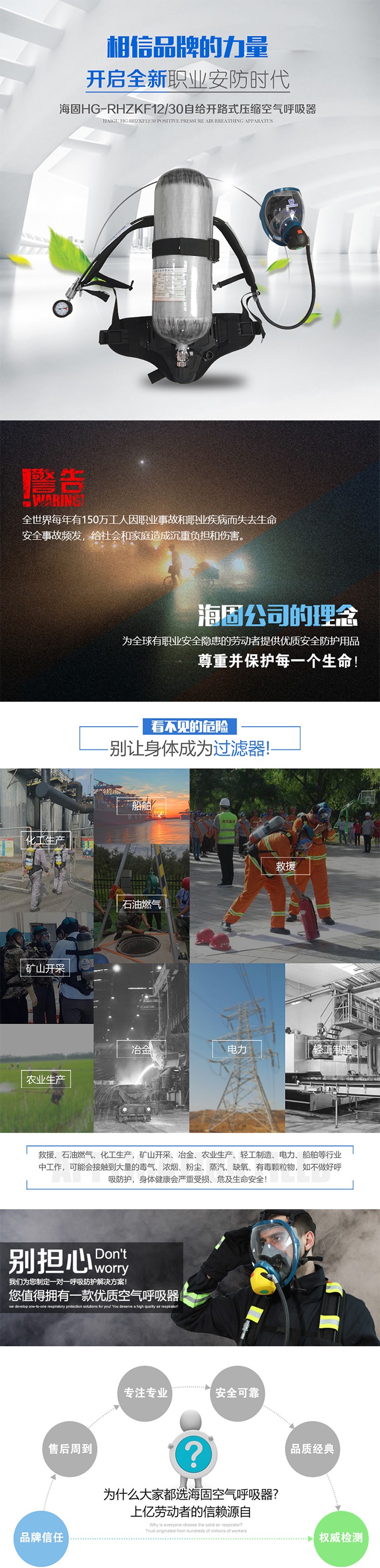 海固RHZKF12/30自給開(kāi)路式空氣呼吸器 正壓式空氣呼吸器圖片1