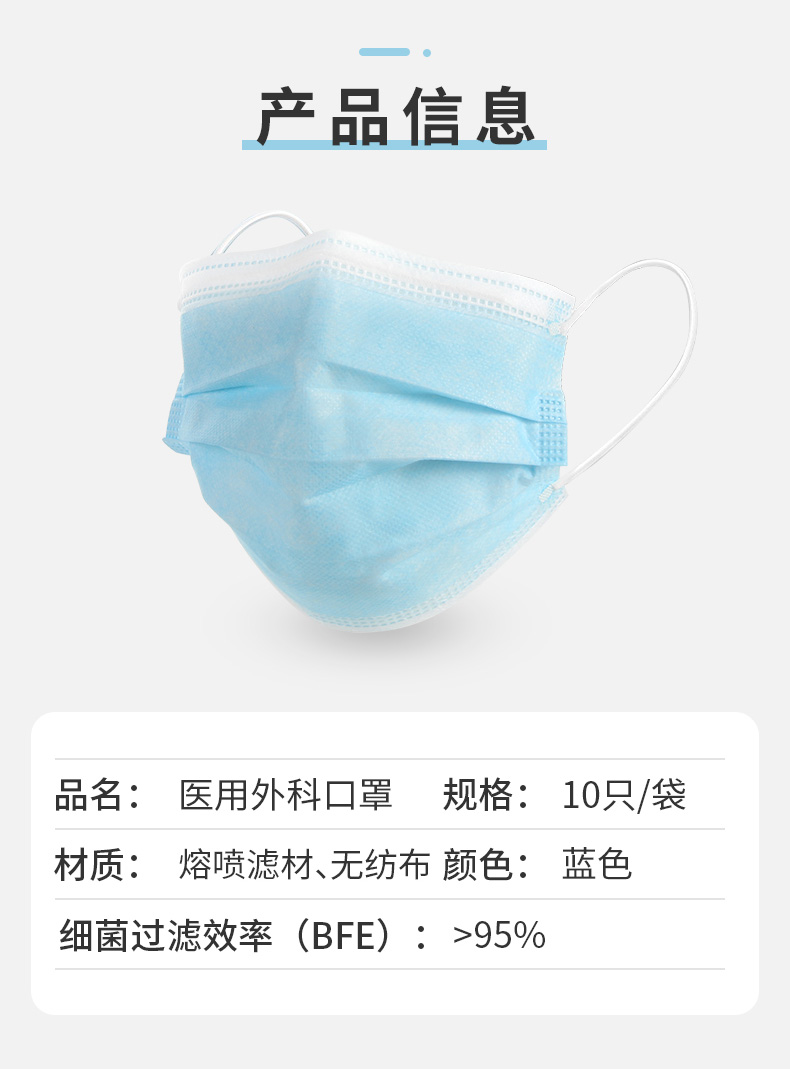 星工XG1111滅菌醫用外科口罩一次性口罩圖片4