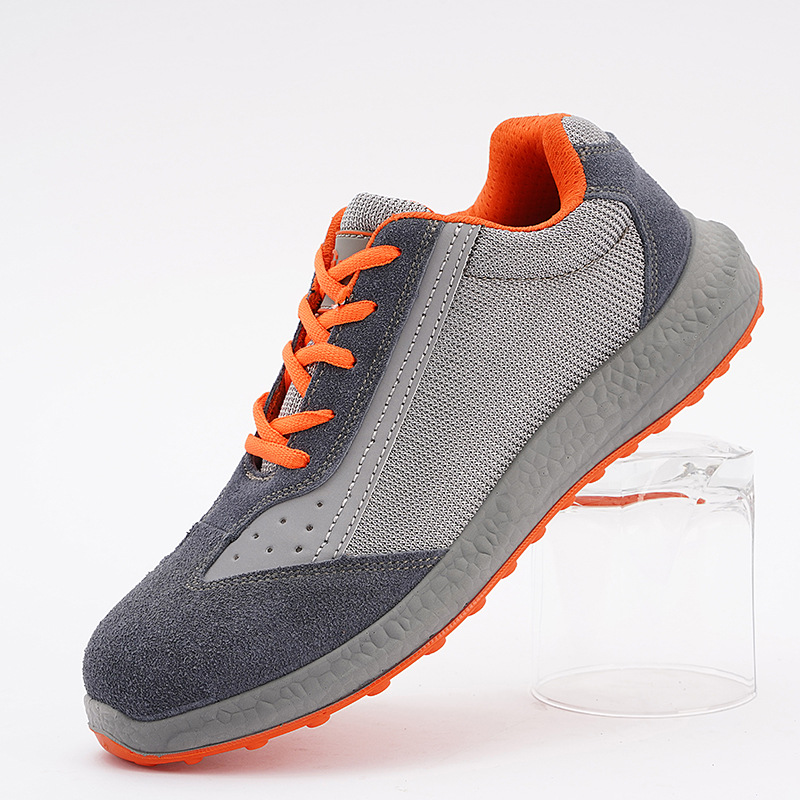 巴盾6518軟底防砸防刺穿網布低幫安全鞋圖片5