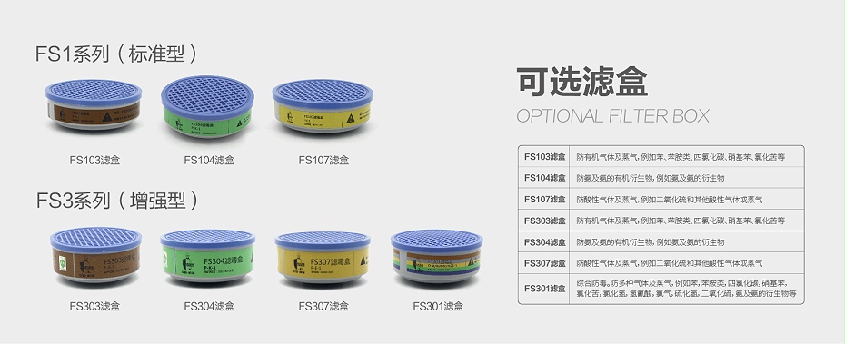 華信FS303防有機氣體濾盒圖片1
