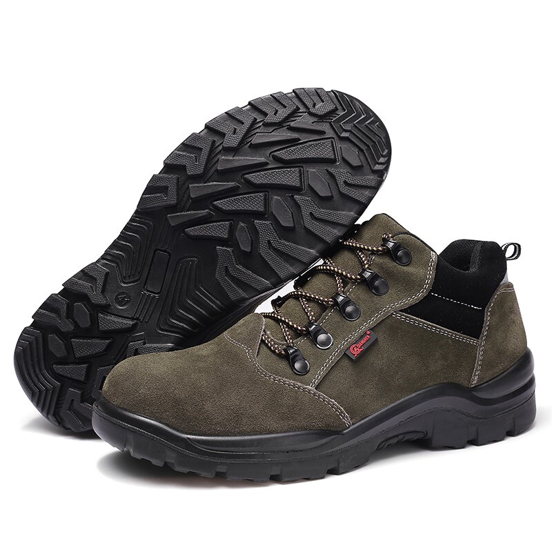 強人LG236保暖防砸防穿刺反絨皮勞保鞋