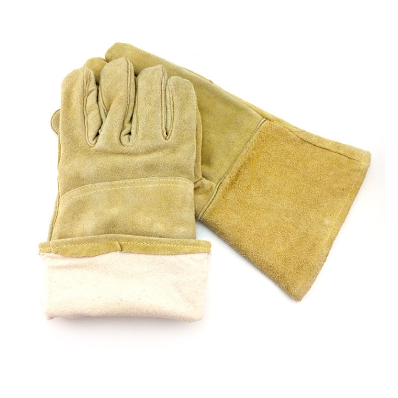 威仕盾G-2118米黃色電焊手套圖片3