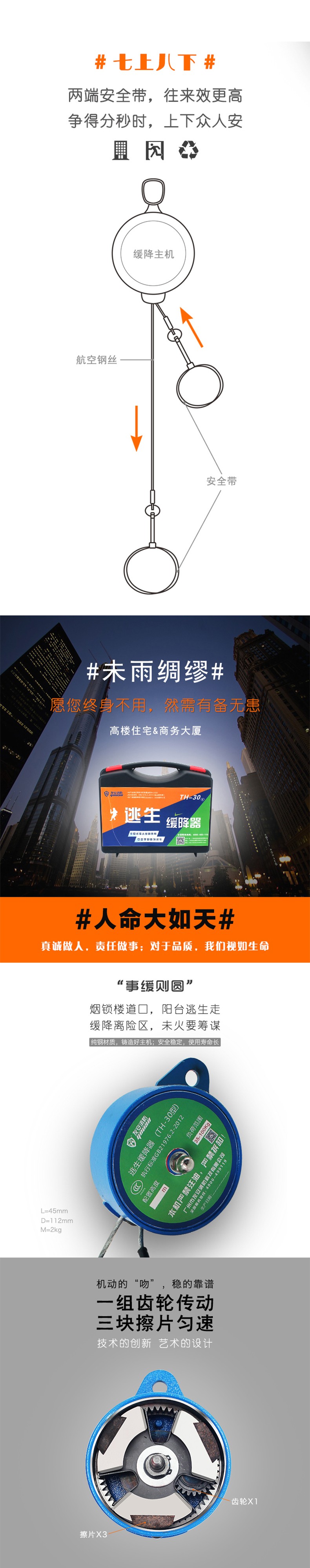 友安科技TH-30逃生緩降器圖片1