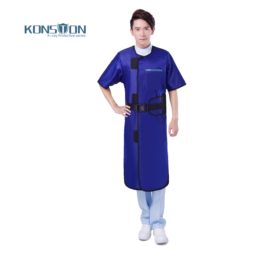 康仕盾LF002A連體雙面式短袖無(wú)鉛防護(hù)鉛衣圖片