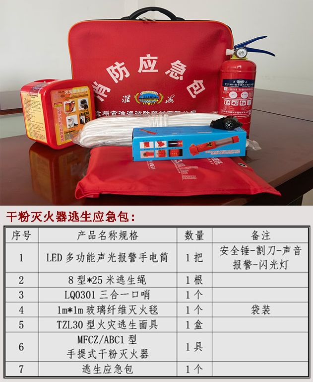 淮海干粉滅火器逃生應急包圖片