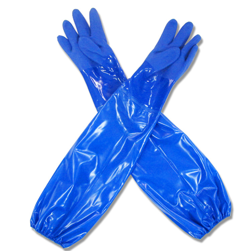 春蕾906-70耐油防滑耐酸堿PVC防護(hù)手套圖片3