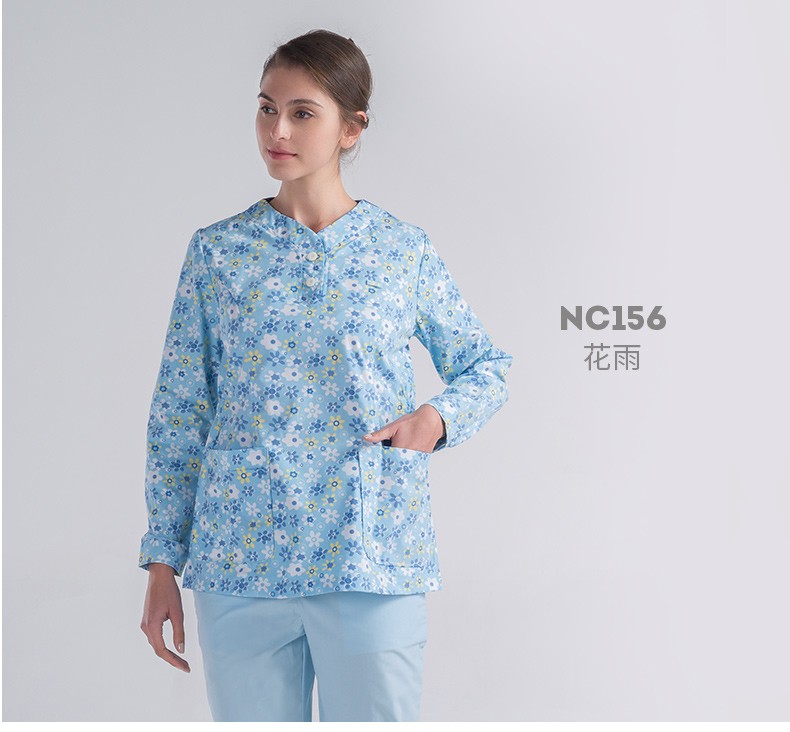 樂倍康NC156花雨長袖護(hù)士服圖片1