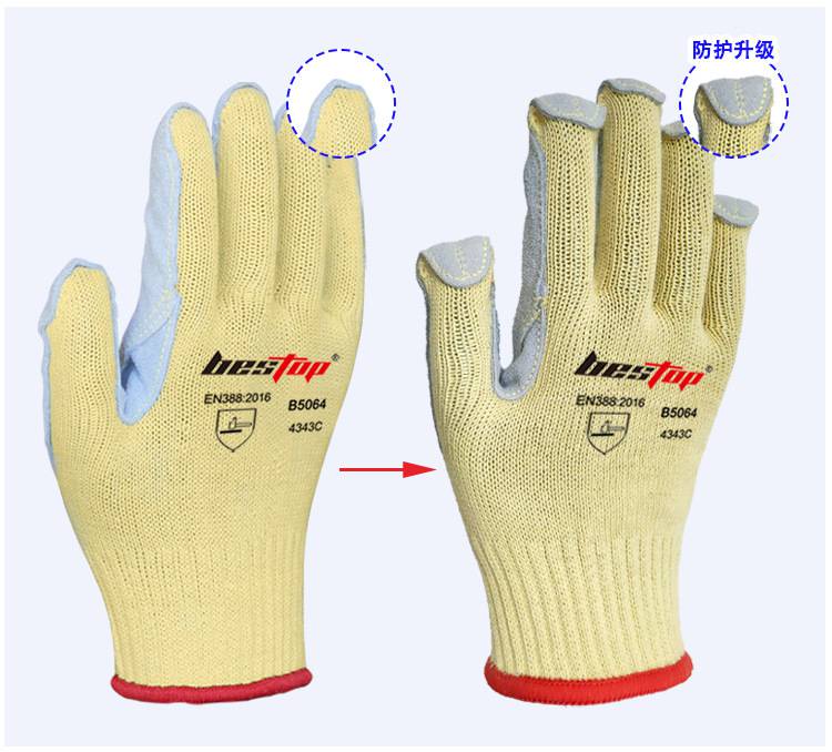 bestop倍護B5064-1升級款芳綸貼皮防割手套圖片1