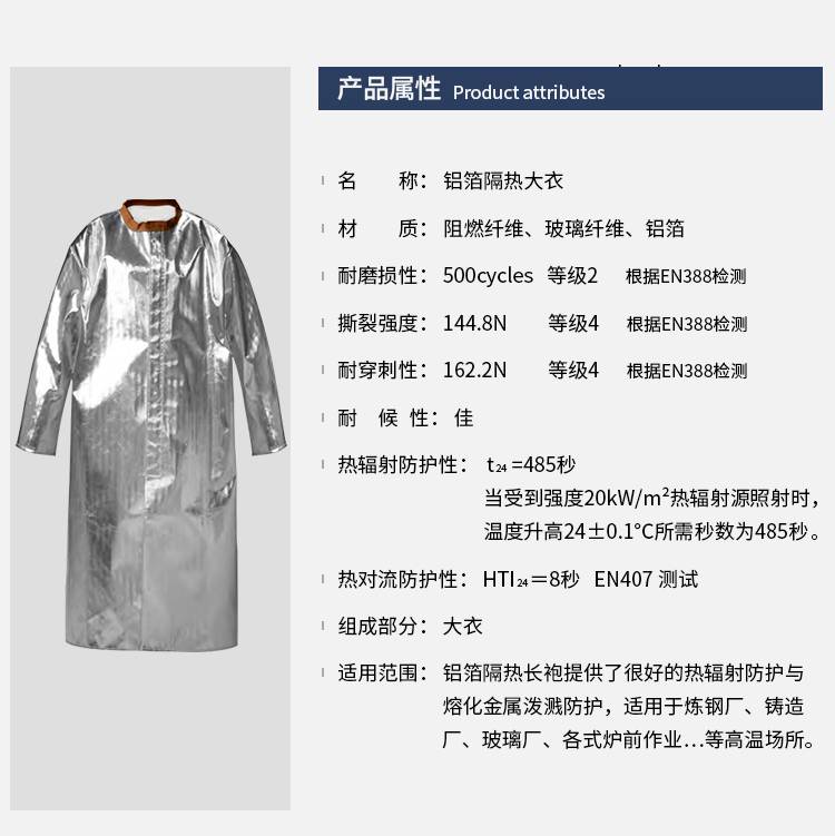 藍鷹AL29C芳綸碳纖鋁箔布大衣圖片4