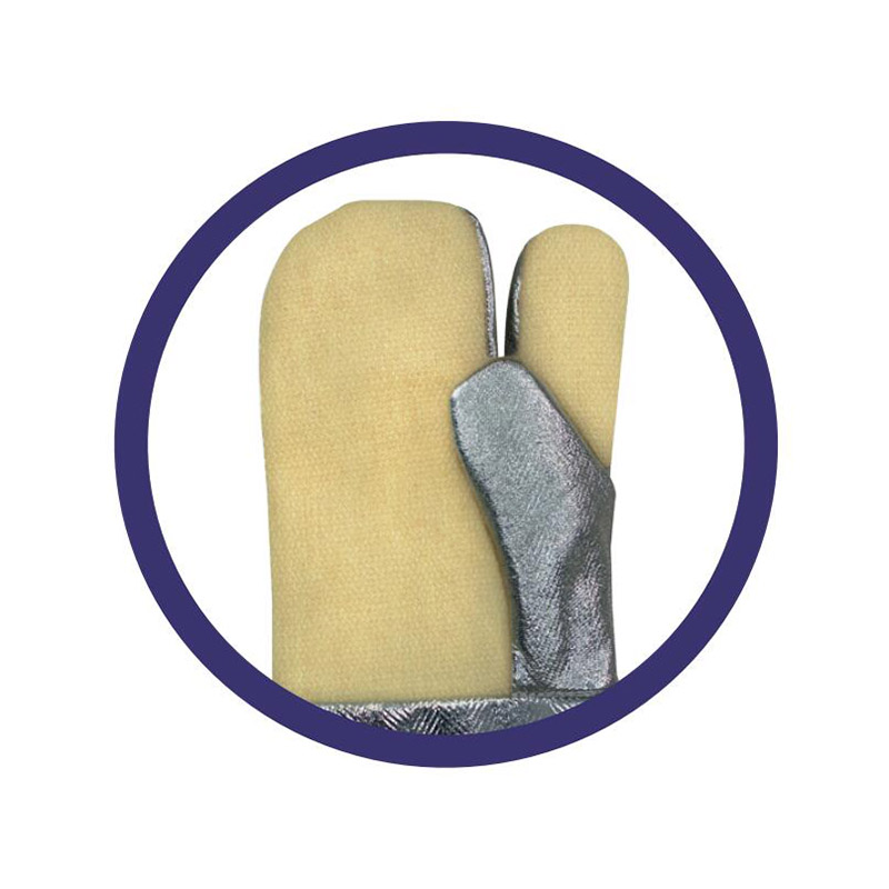 藍(lán)鷹AL163加長三指型鋁箔耐高溫手套圖片