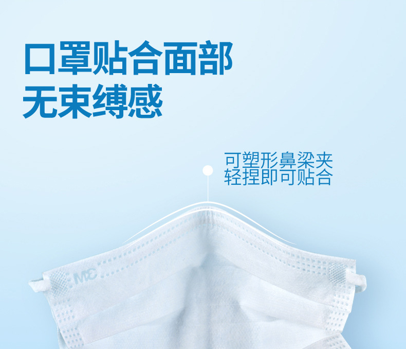 3M7660+耐適康一次性口罩 超小號5只/袋圖片10