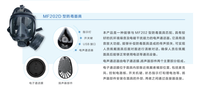新華MF202D防毒面具