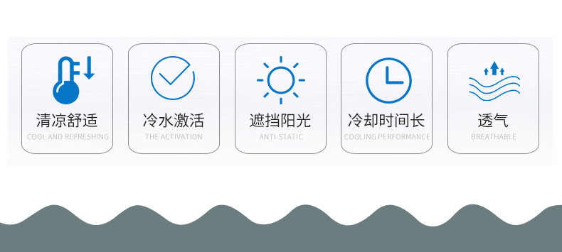 PIP 396-405藍(lán)色安全帽降溫襯里圖片2
