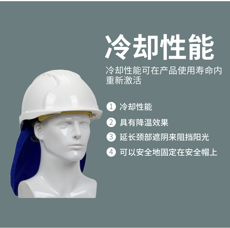 PIP 396-405藍(lán)色安全帽降溫襯里圖片5