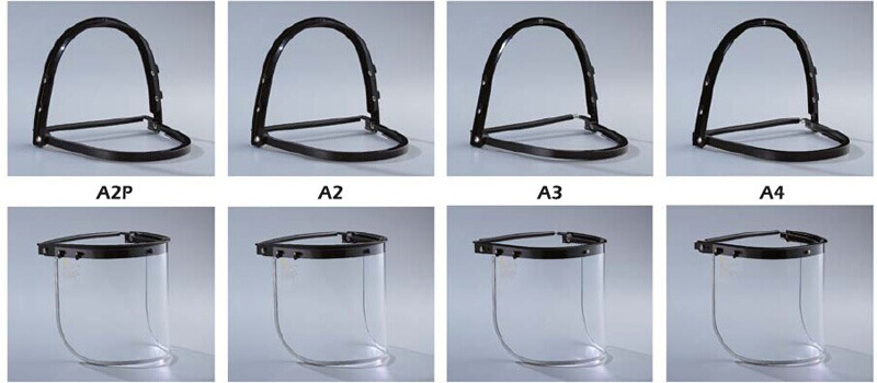 藍鷹A2P面屏支架PP材質面屏支架安全帽面屏配件圖片2