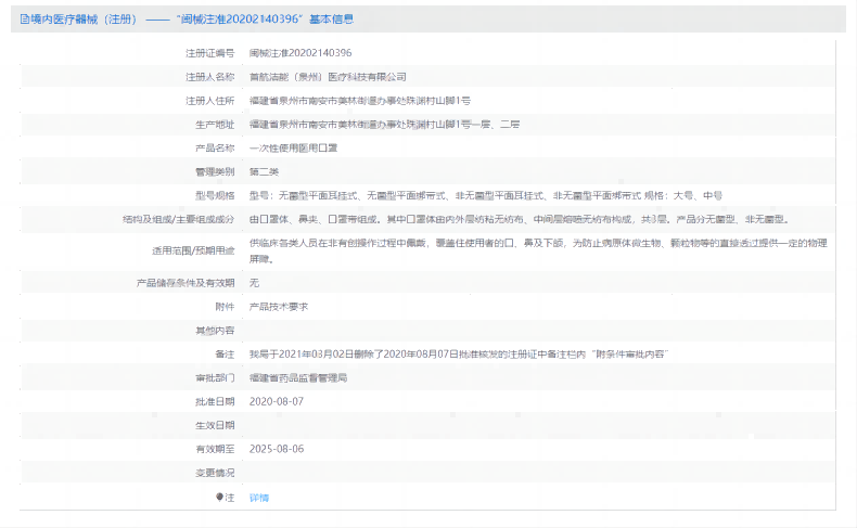 漢盾非無菌型一次性使用醫用口罩1