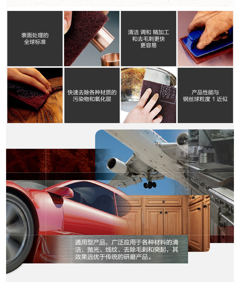 3M 7447C工業百潔布9